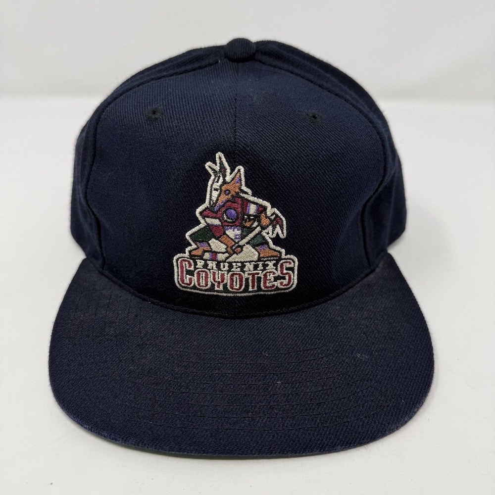 Vintage Phoenix Coyotes Hat Cap Snapback Mens One Size Blue NHL American Needle